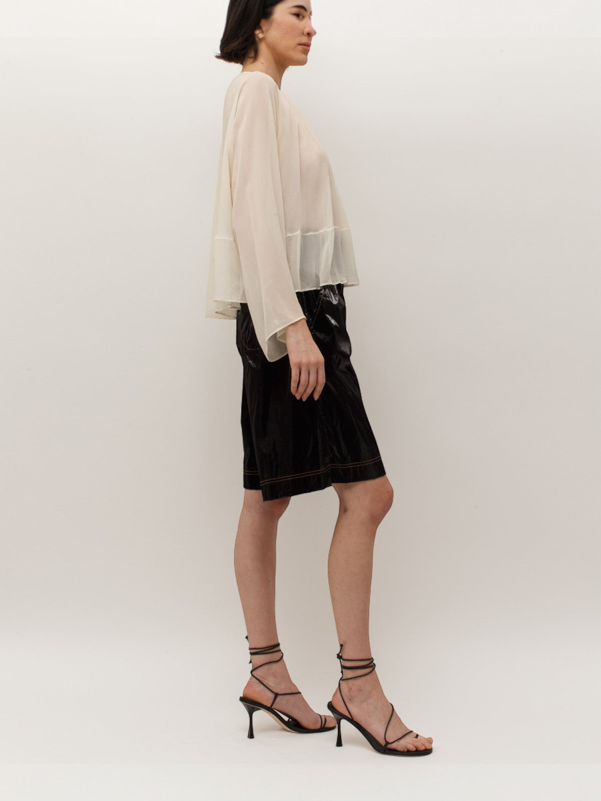 Siliva Sheer Blouse | Ivory Siliva Sheer Blouse | Ivory