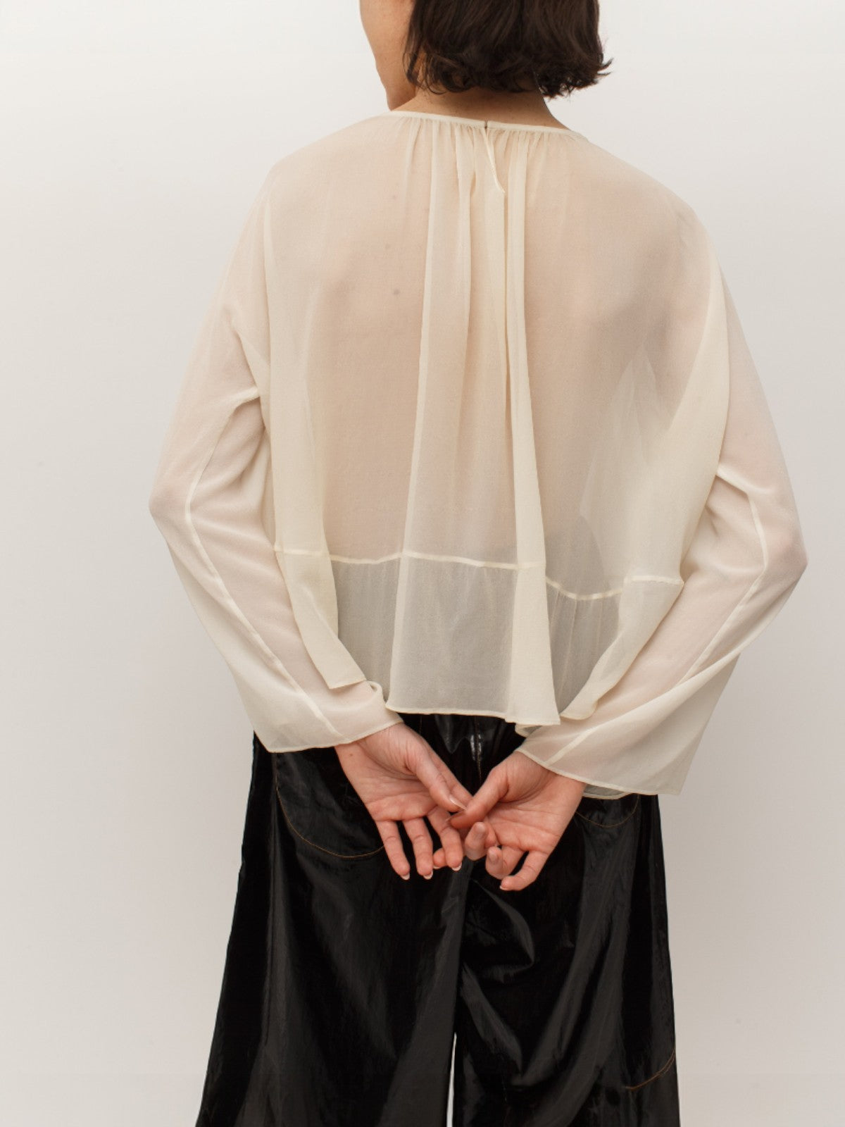 Siliva Sheer Blouse | Ivory Siliva Sheer Blouse | Ivory