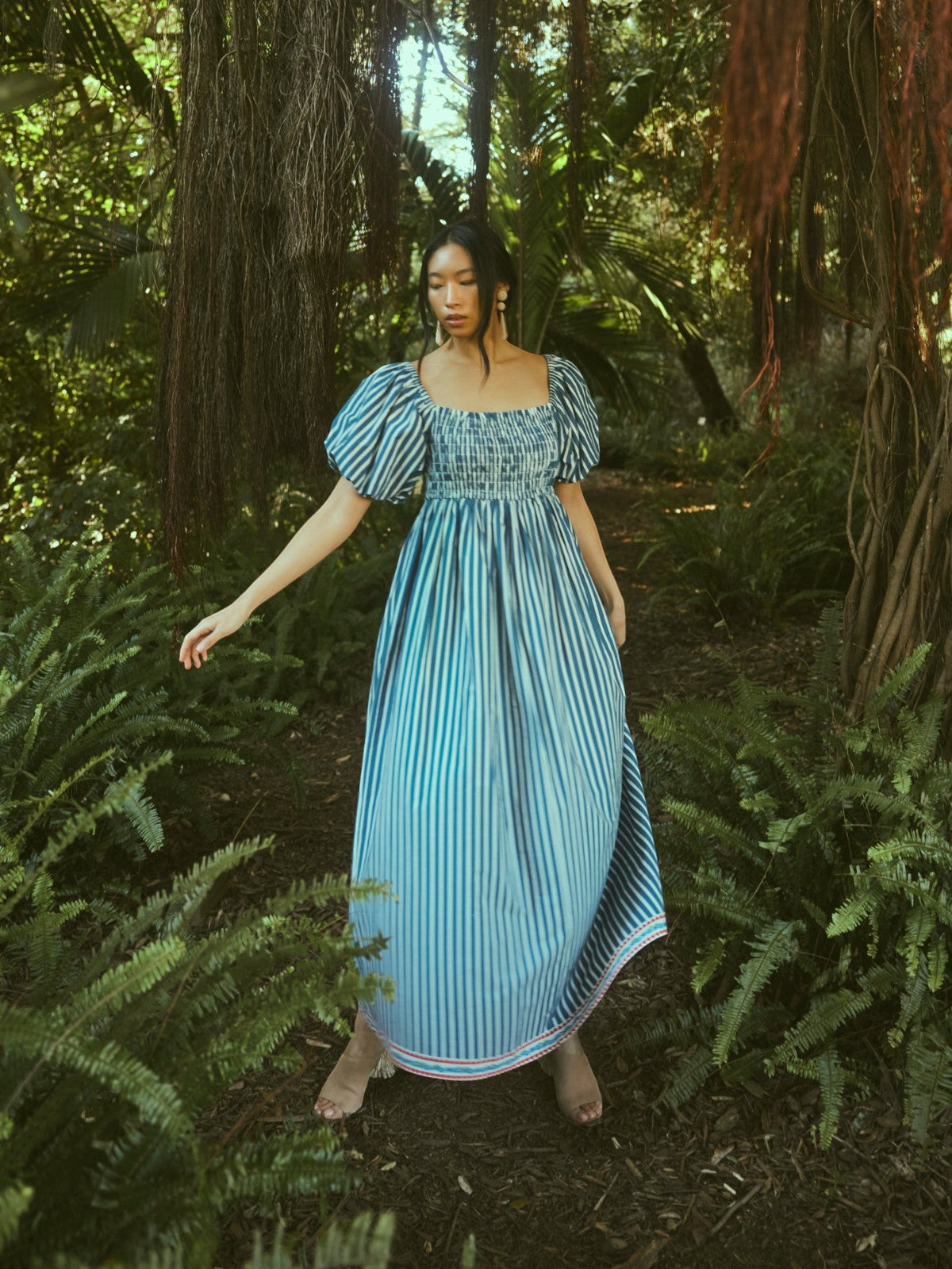 Aurora Dress | Navy Stripe Aurora Dress | Navy Stripe