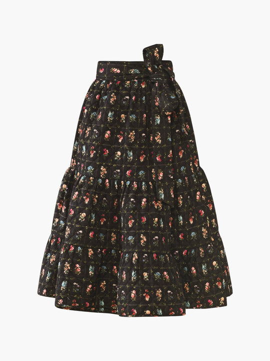 Celine Skirt | Quilted Florence Black Floral