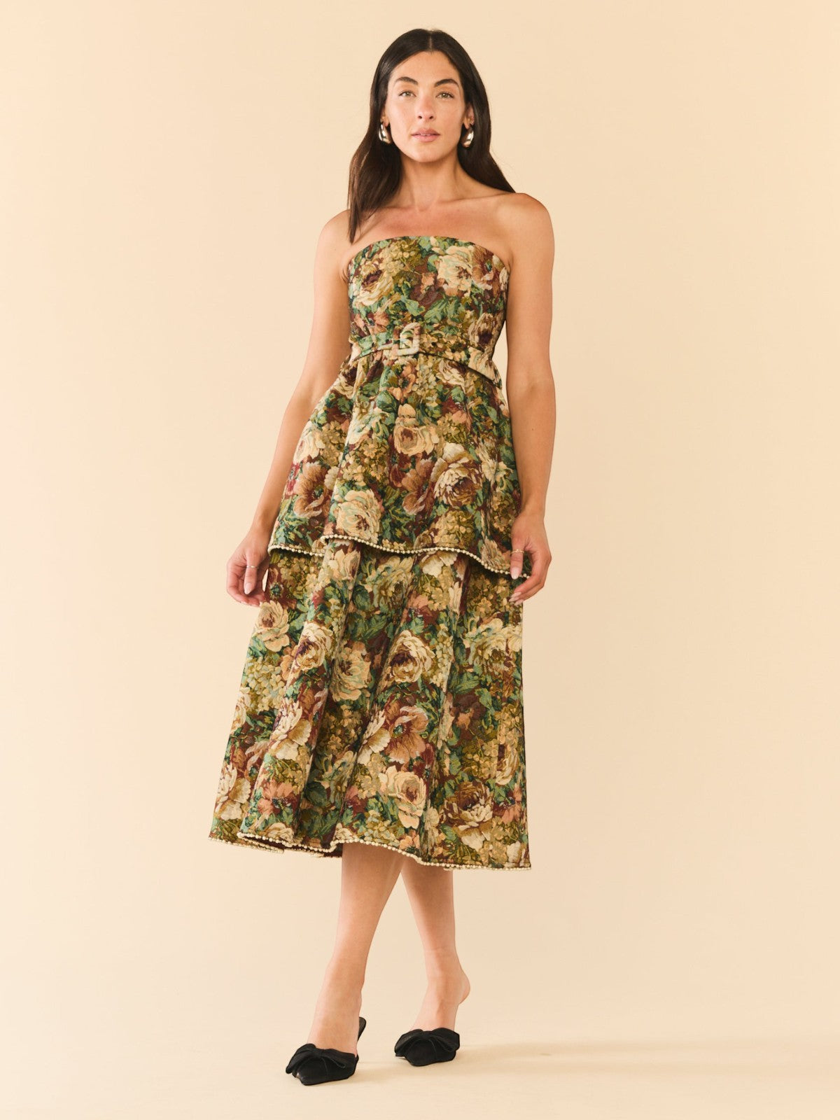 Daisy Dress | Flora Floral Jacquard