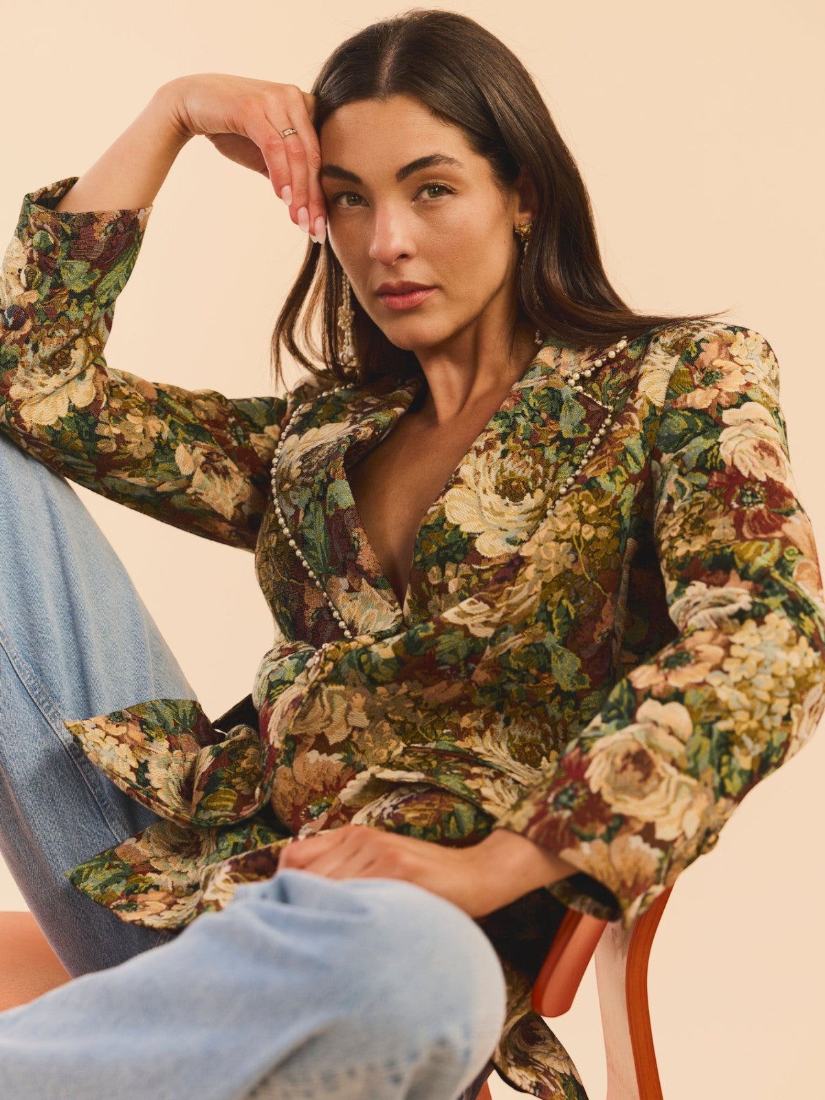 Meredith Blazer | Flora Floral Jacquard Meredith Blazer | Flora Floral Jacquard