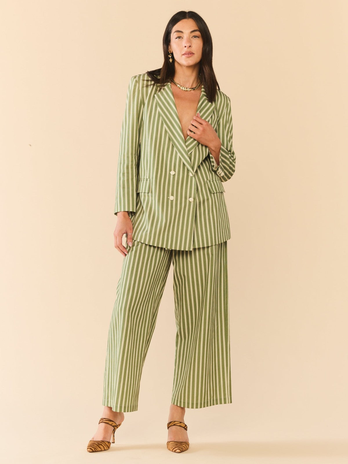 Meredith Blazer | Meadow Stripe