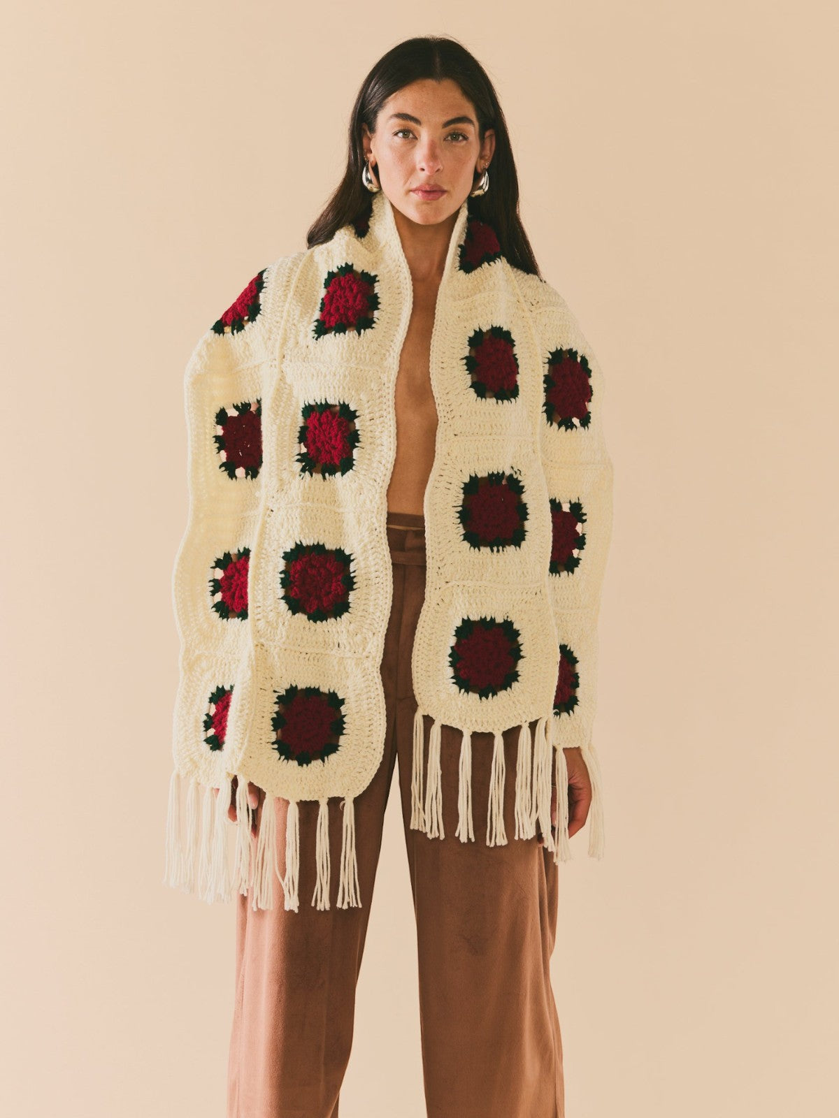 Round Top Rose Scarf Round Top Rose Scarf