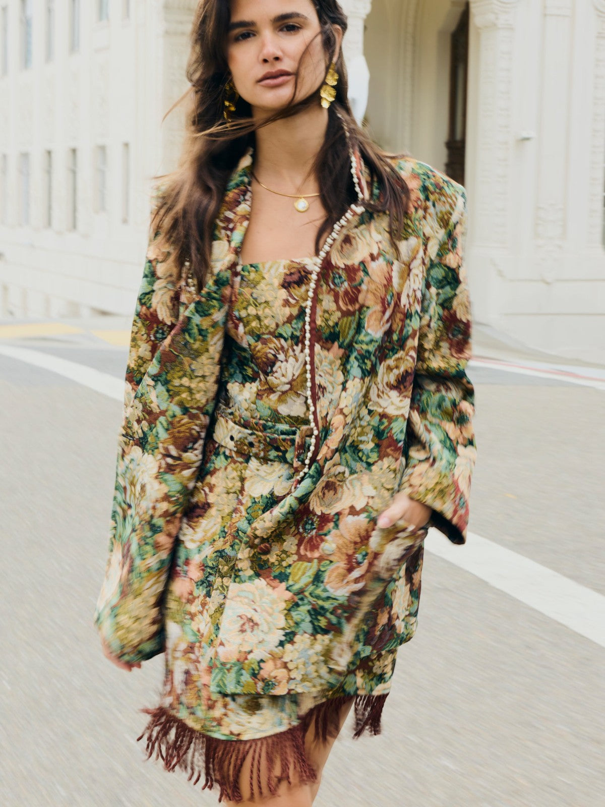 Sarah Bird Mini Dress | Flora Floral Jacquard Sarah Bird Mini Dress | Flora Floral Jacquard