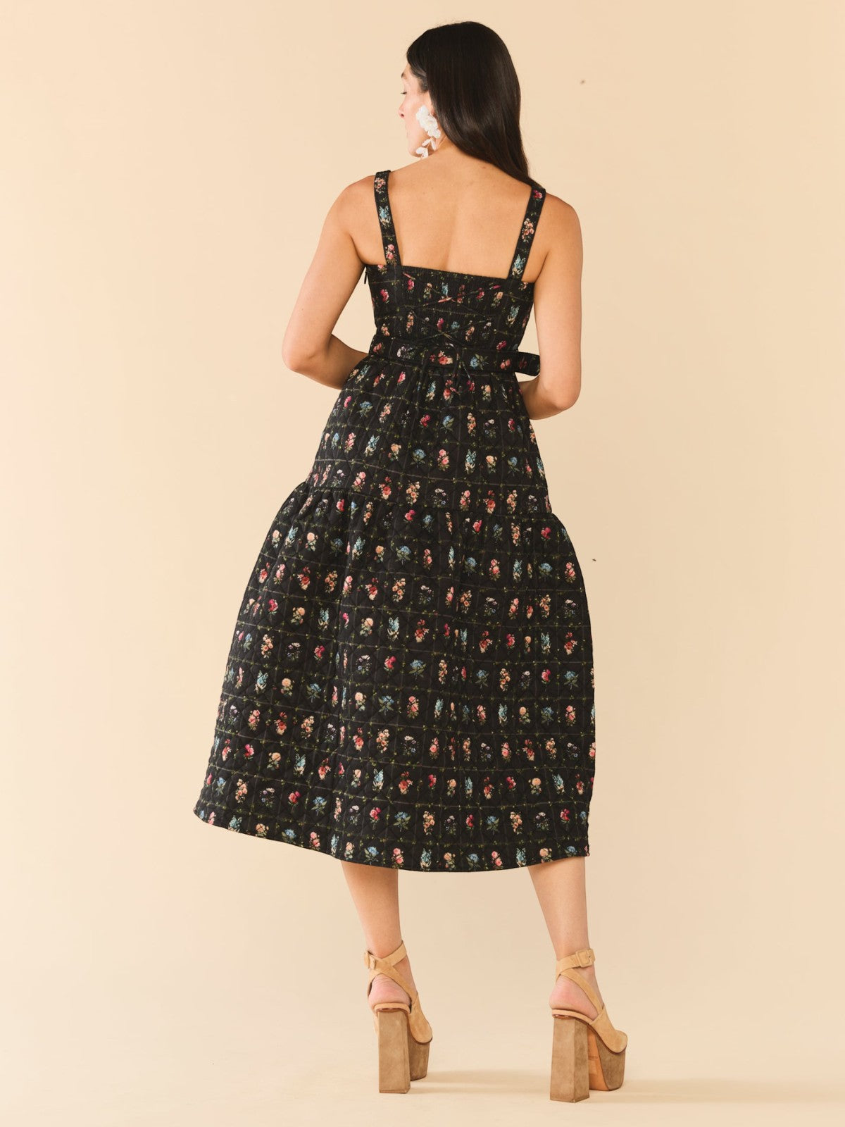 Willa Dress | Quilted Florence Black Floral Willa Dress | Quilted Florence Black Floral