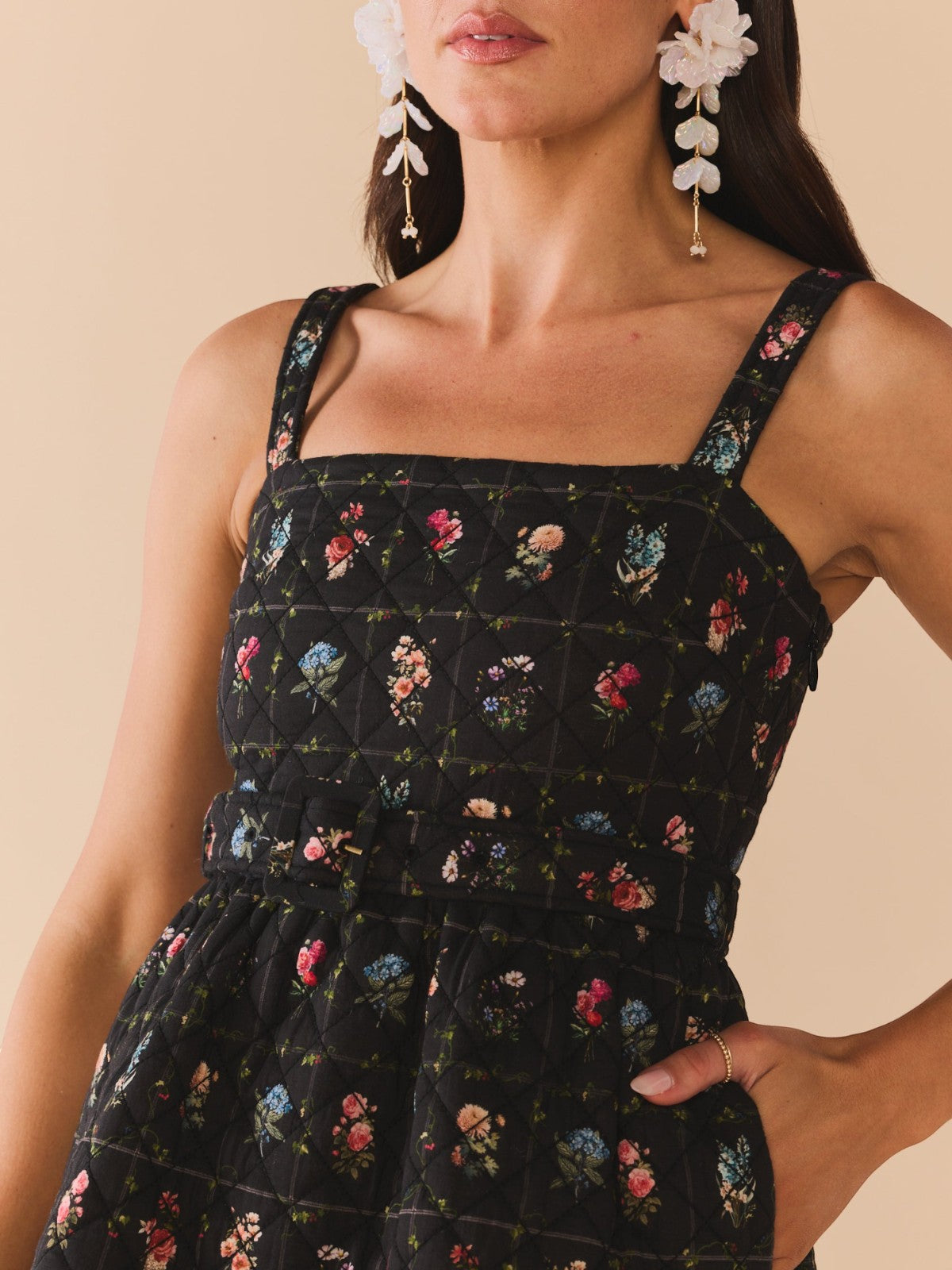Willa Dress | Quilted Florence Black Floral Willa Dress | Quilted Florence Black Floral