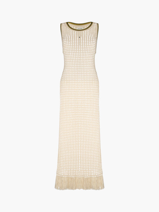 Atuq Knitted Vest Dress | Ivory