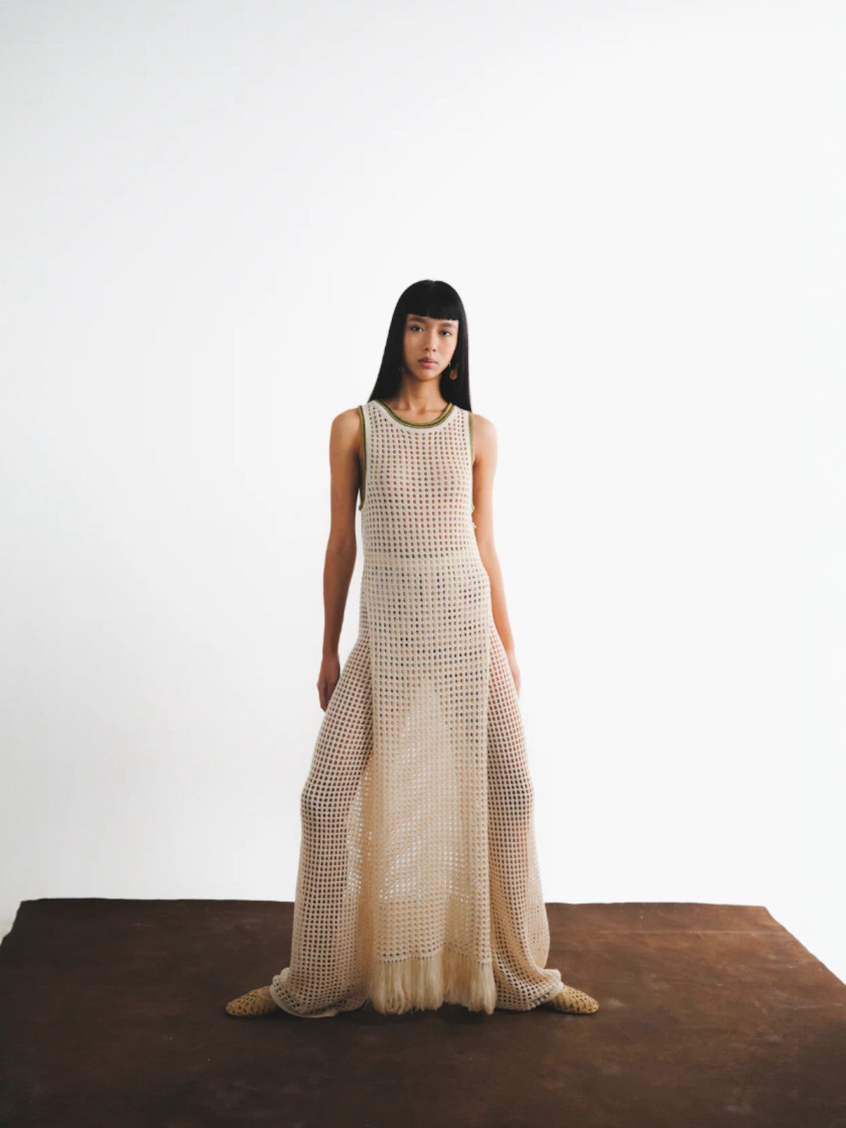 Atuq Knitted Vest Dress | Ivory Atuq Knitted Vest Dress | Ivory