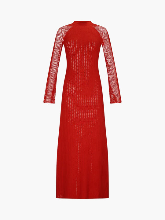 Cumbre Maxi Dress | Tangerine