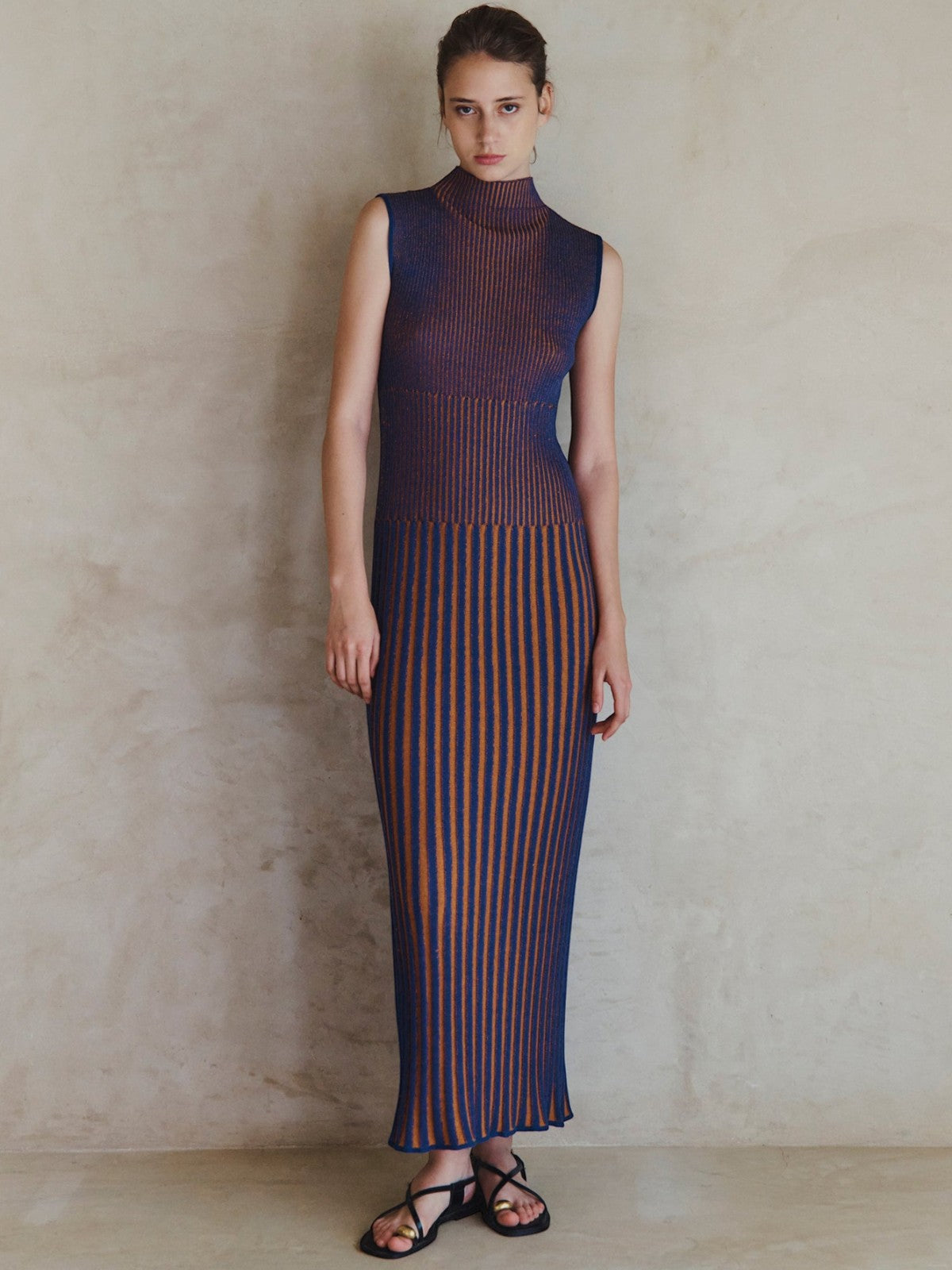 Golfo Maxi Dress | Electric Blue/Orange Golfo Maxi Dress | Electric Blue/Orange - Fashionkind