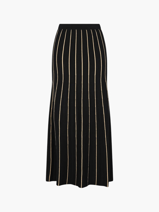 Manglar Maxi Skirt | Black/Peach
