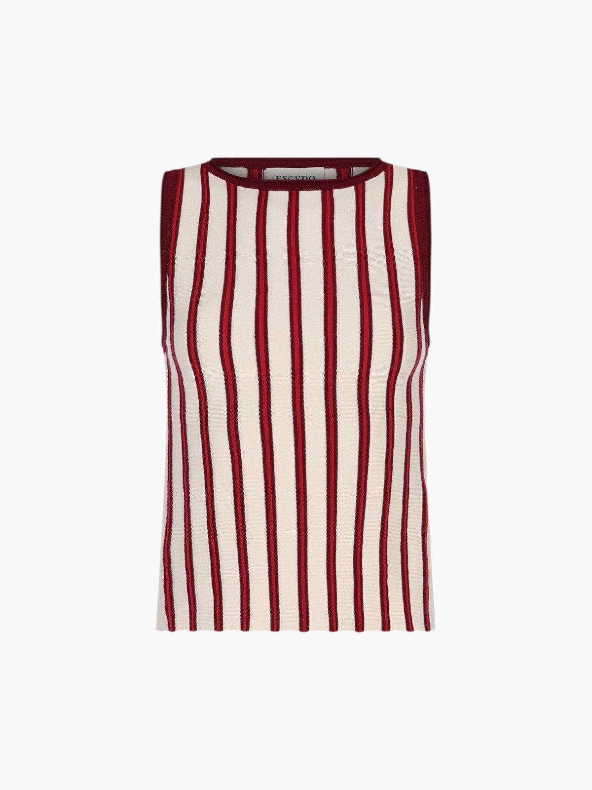 Manglar Sleeveless Top | Red Wine/Ivory Manglar Sleeveless Top | Red Wine/Ivory - Fashionkind