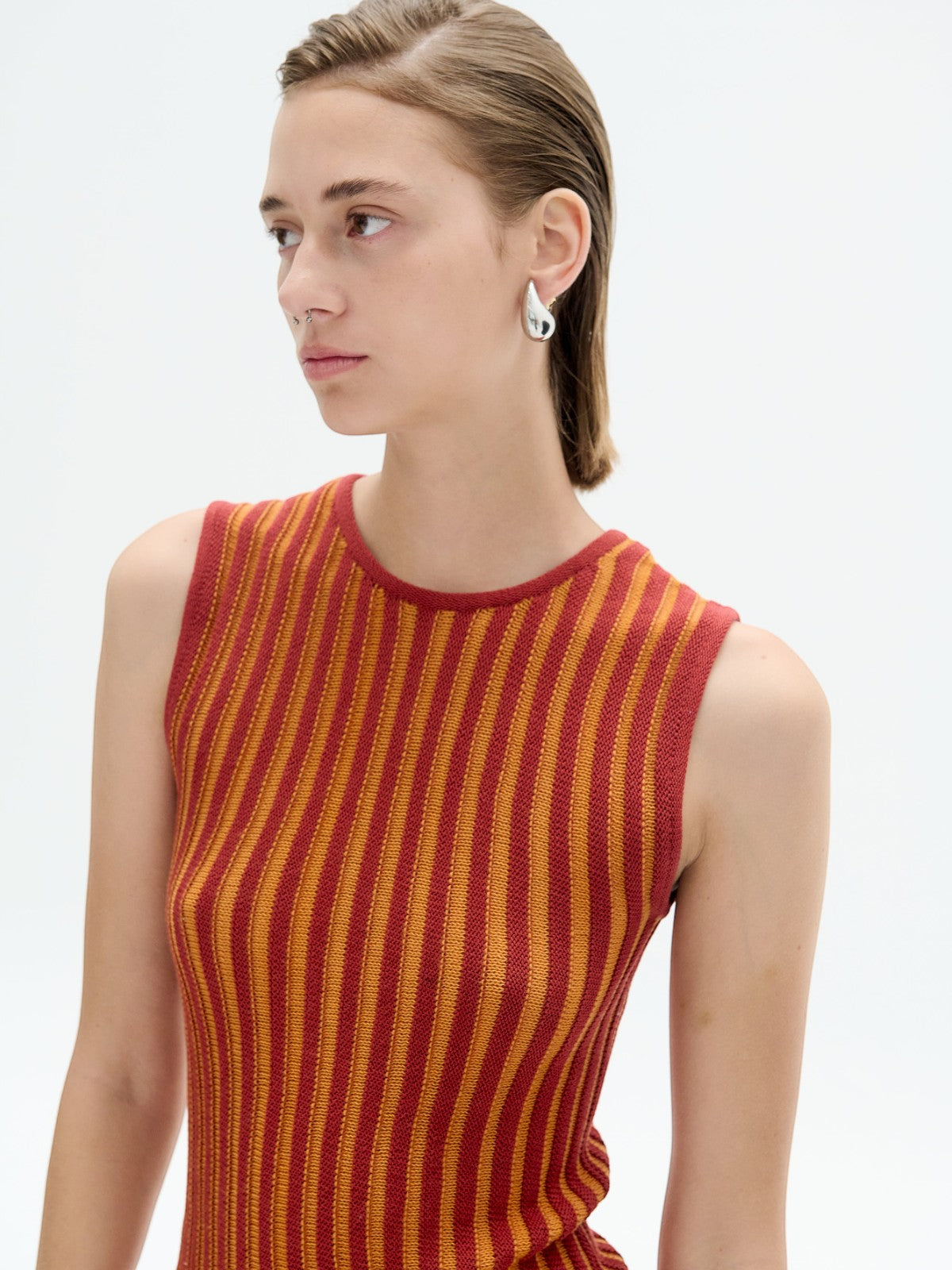 Marina Halter Top | Burgundy / Orange Marina Halter Top | Burgundy / Orange - Fashionkind