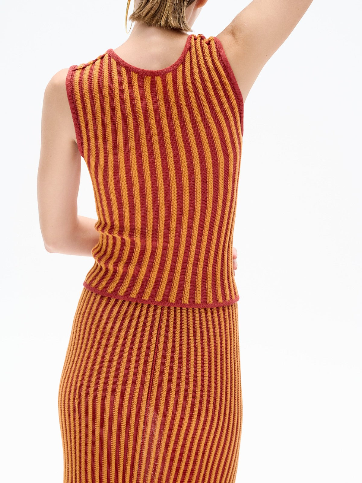 Marina Halter Top | Burgundy / Orange Marina Halter Top | Burgundy / Orange - Fashionkind