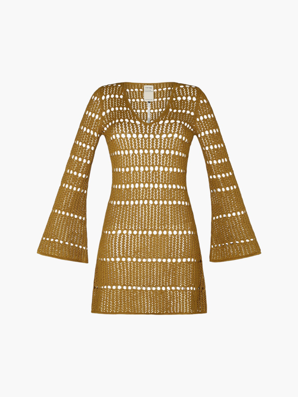 Mishi Knitted Mini Dress | Golden Mishi Knitted Mini Dress | Golden