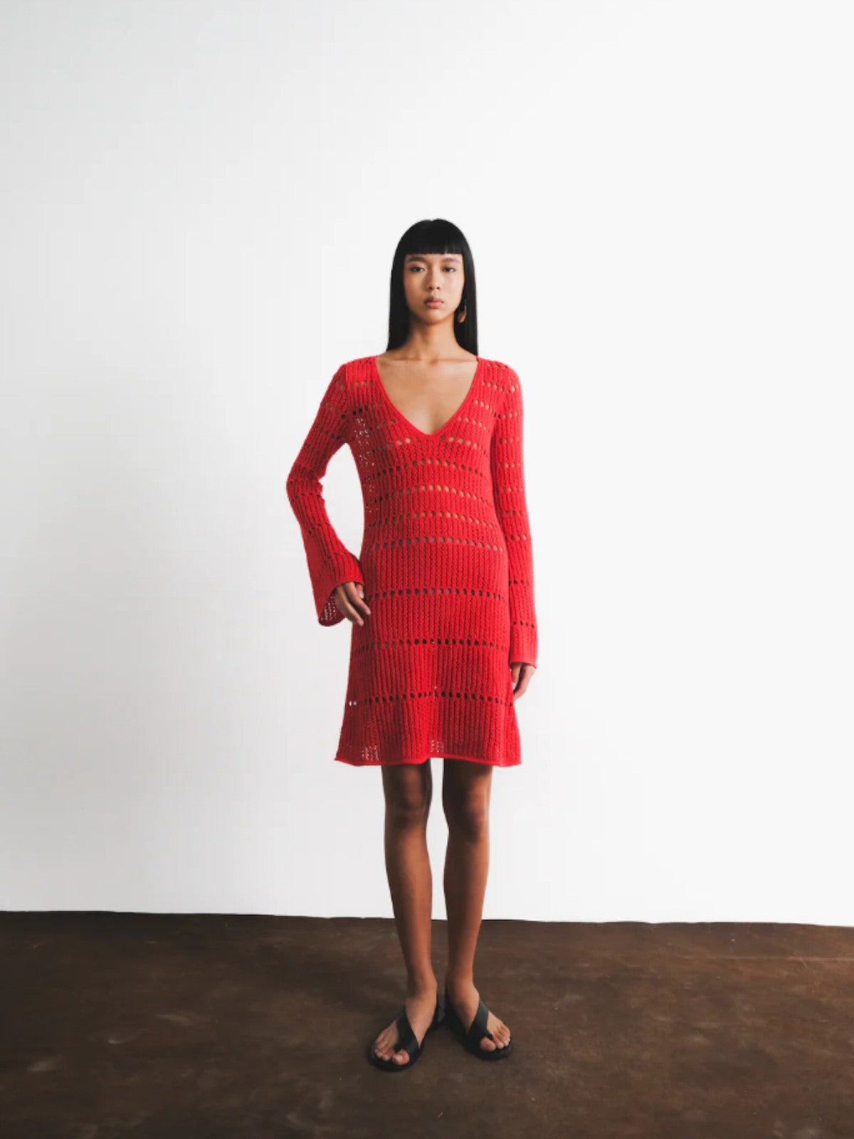 Mishi Knitted Dress | Red Mishi Knitted Dress | Red