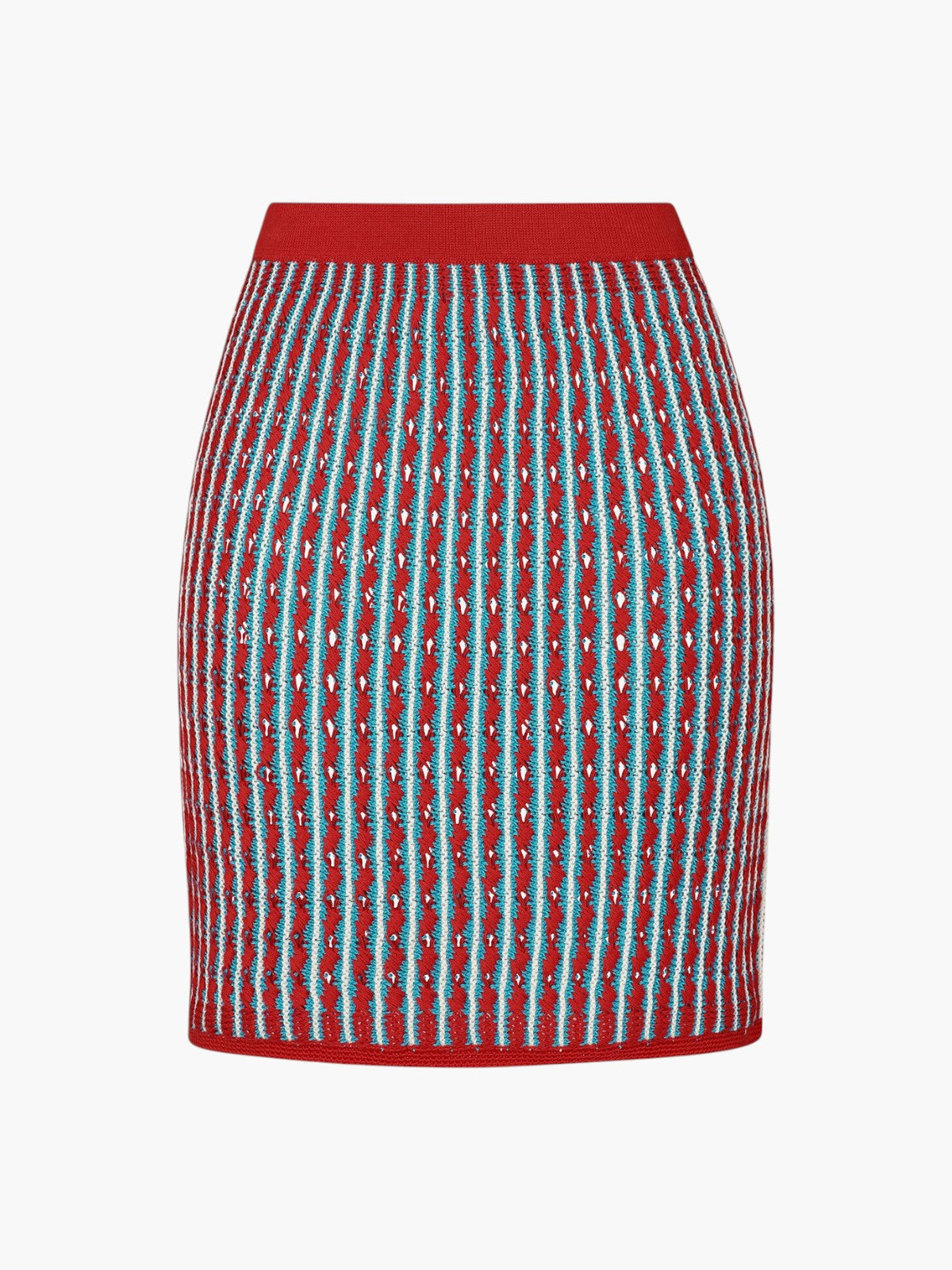 Mito Mini Skirt | Red & Cian Mito Mini Skirt | Red & Cian