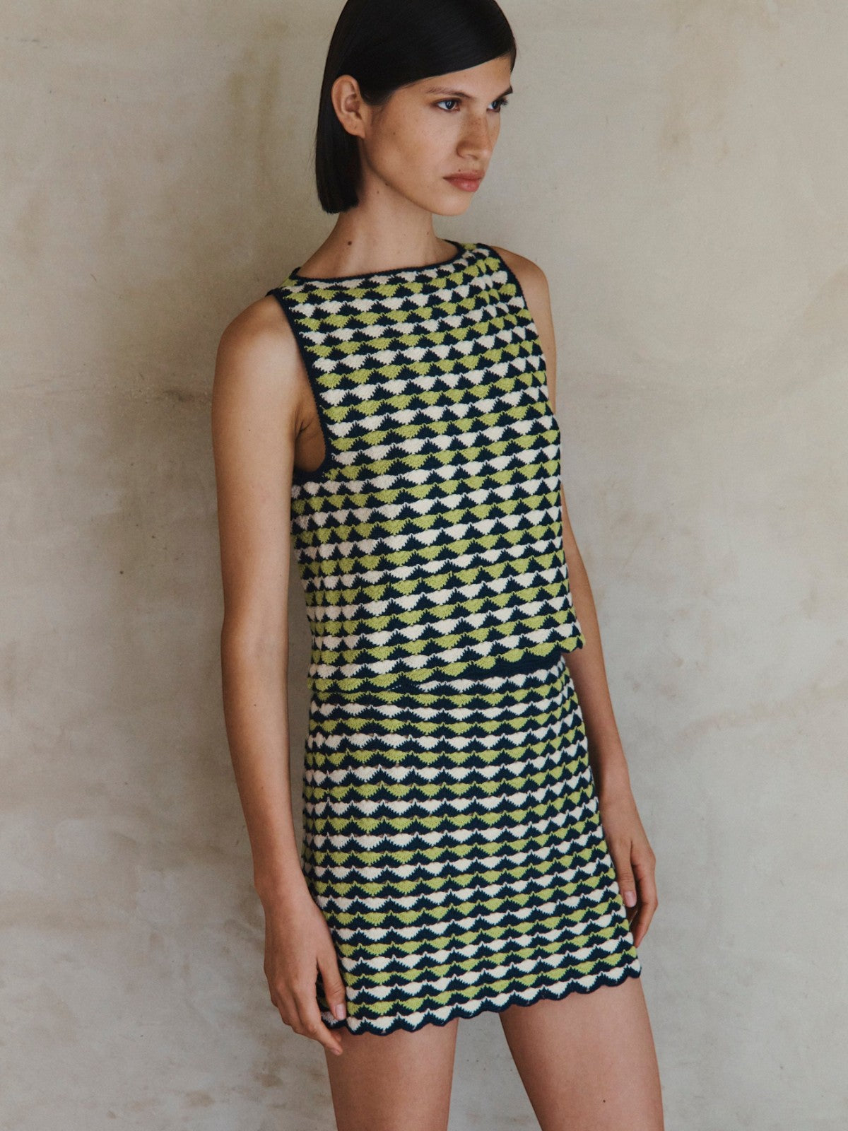 Motupe Top | Lime/Blue Motupe Top | Lime/Blue - Fashionkind
