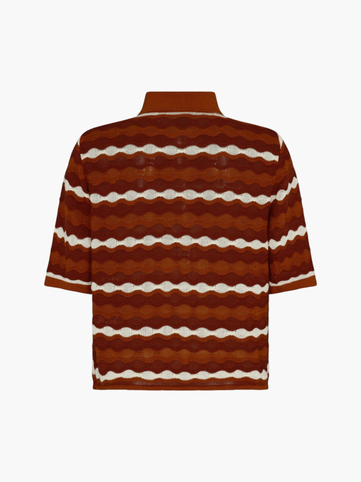 Mullu Knit Shirt | Tobacco/Ivory Mullu Knit Shirt | Tobacco/Ivory - Fashionkind