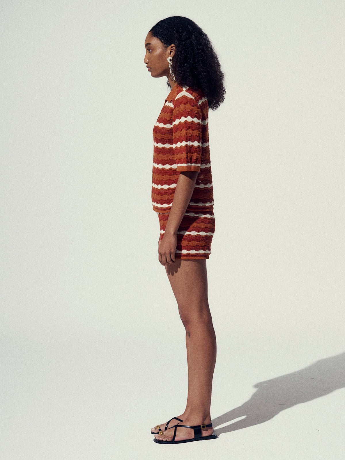Mullu Knit Shirt | Tobacco/Ivory Mullu Knit Shirt | Tobacco/Ivory - Fashionkind
