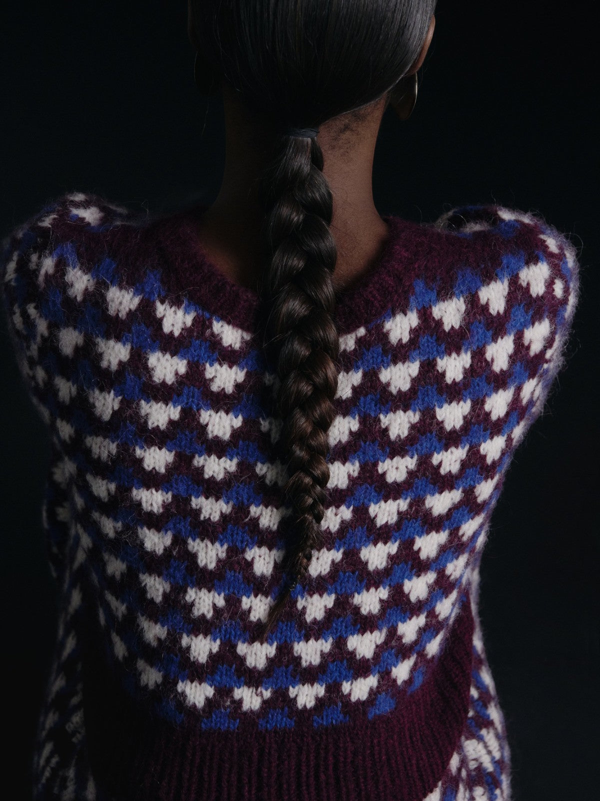 Nuna Top | Burgundy/Blue Nuna Top | Burgundy/Blue - Fashionkind