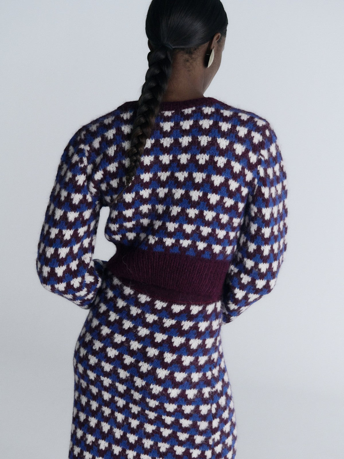 Nuna Top | Burgundy/Blue Nuna Top | Burgundy/Blue - Fashionkind