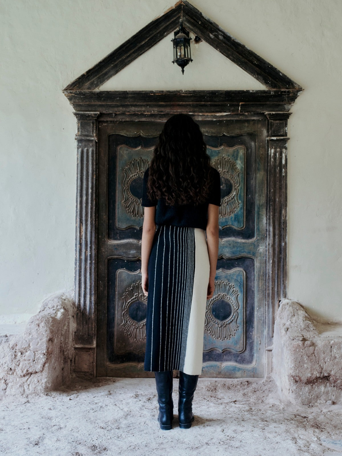 Pablito Midi Skirt | Black/Ivory Pablito Midi Skirt | Black/Ivory