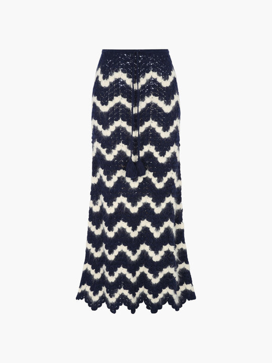 Safi Skirt | Blue/Ivory