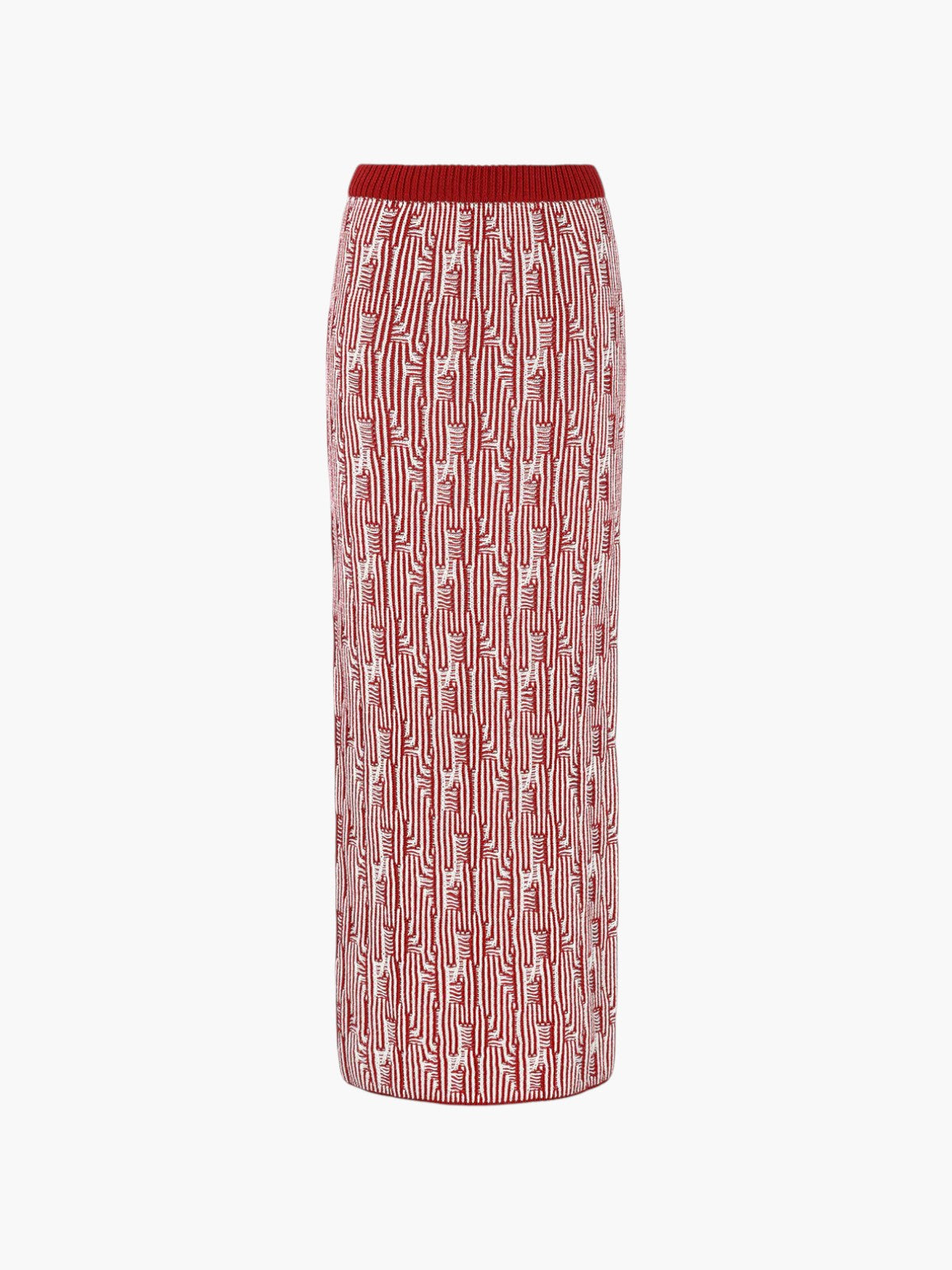 Tayta Maxi Skirt | Burgundy/Ivory