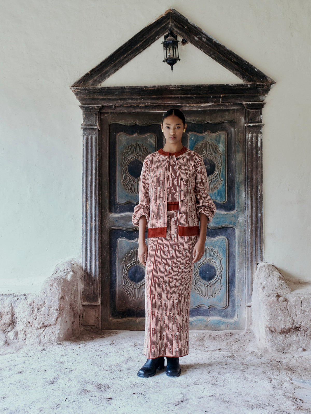 Tayta Sleeveless Top | Burgundy/Ivory Tayta Sleeveless Top | Burgundy/Ivory