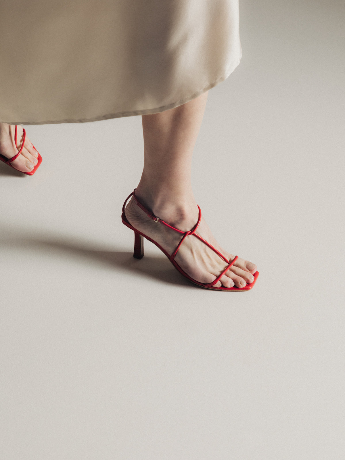 The Strappy Sandal | Red The Strappy Sandal | Red