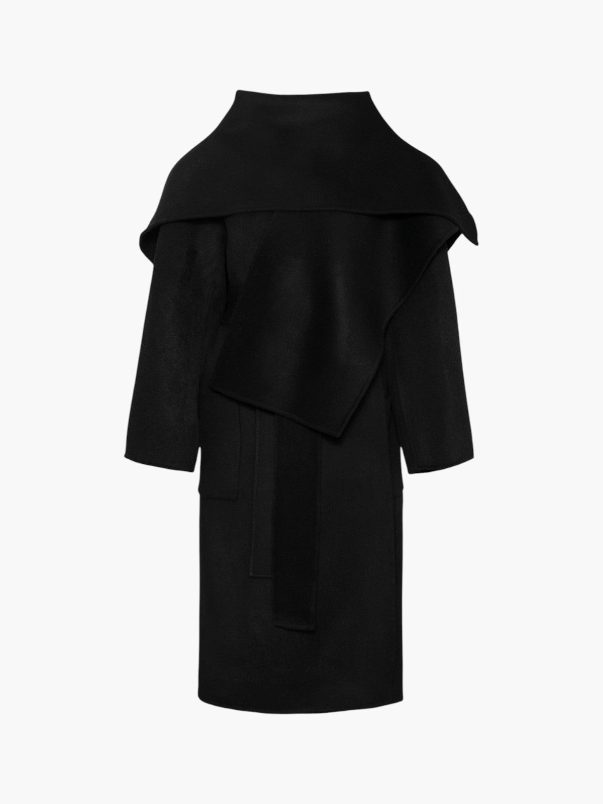 Cape Coat | Black Cape Coat | Black