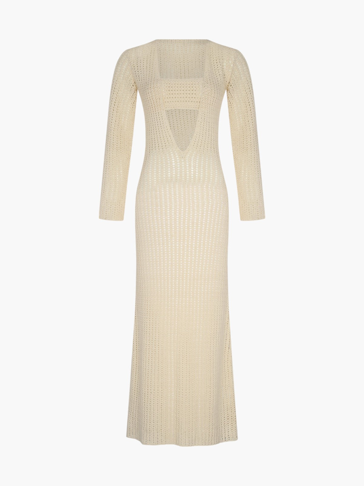 ESCVDO | Misha Crochet Maxi Dress | Ivory | Fashionkind ESCVDO | Misha Crochet Maxi Dress | Ivory | Fashionkind