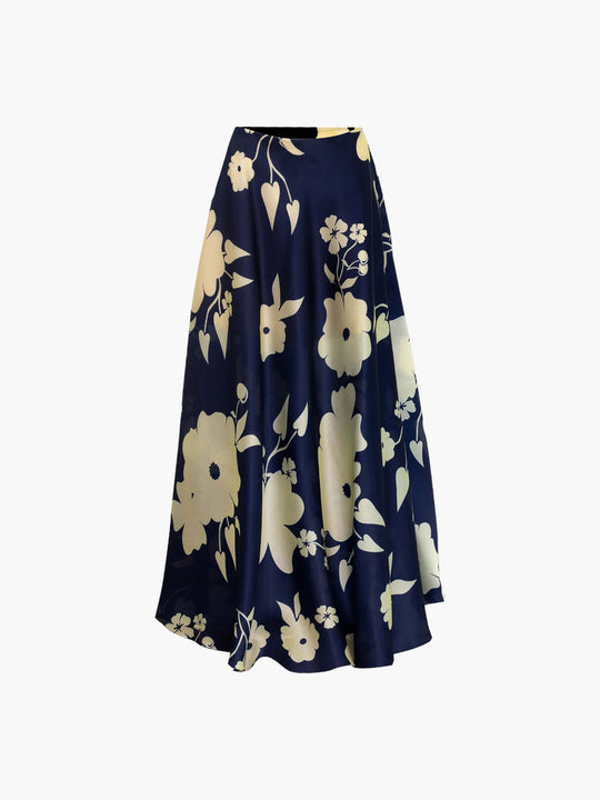 Moonlight Blossom Skirt | Blue