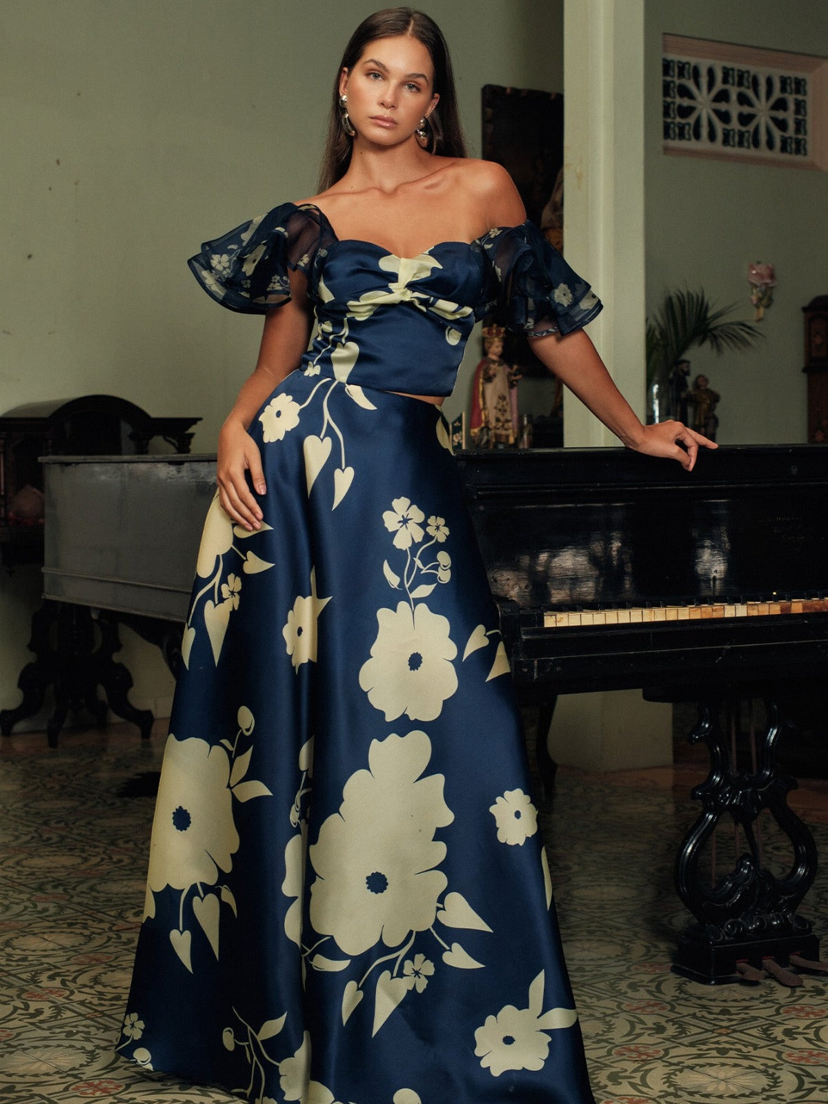 Moonlight Blossom Skirt | Blue Moonlight Blossom Skirt | Blue