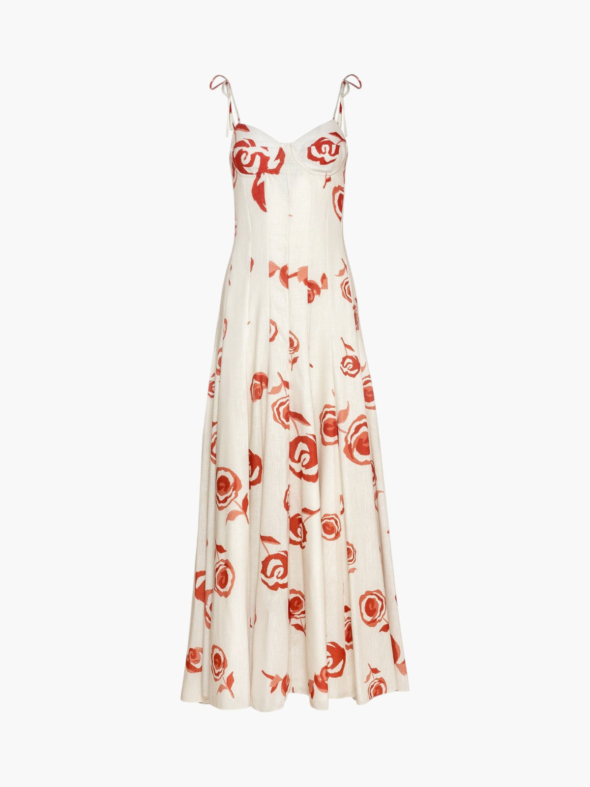 Estefania | Rosetta Maxi Dress | Ivory/Red | Fashionkind Estefania | Rosetta Maxi Dress | Ivory/Red | Fashionkind