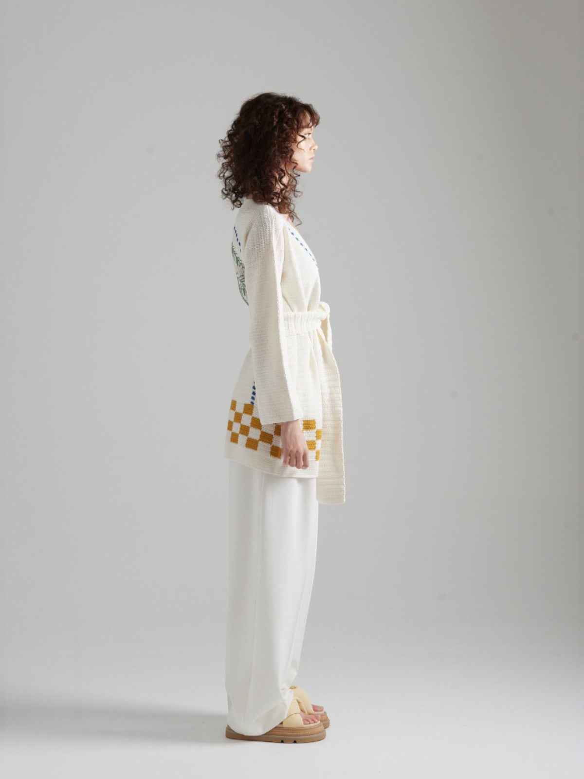 La Palme Cardigan | White La Palme Cardigan | White