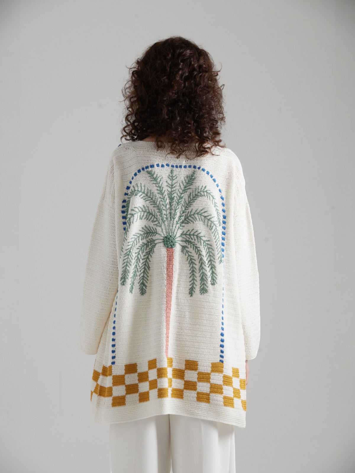 La Palme Cardigan | White La Palme Cardigan | White