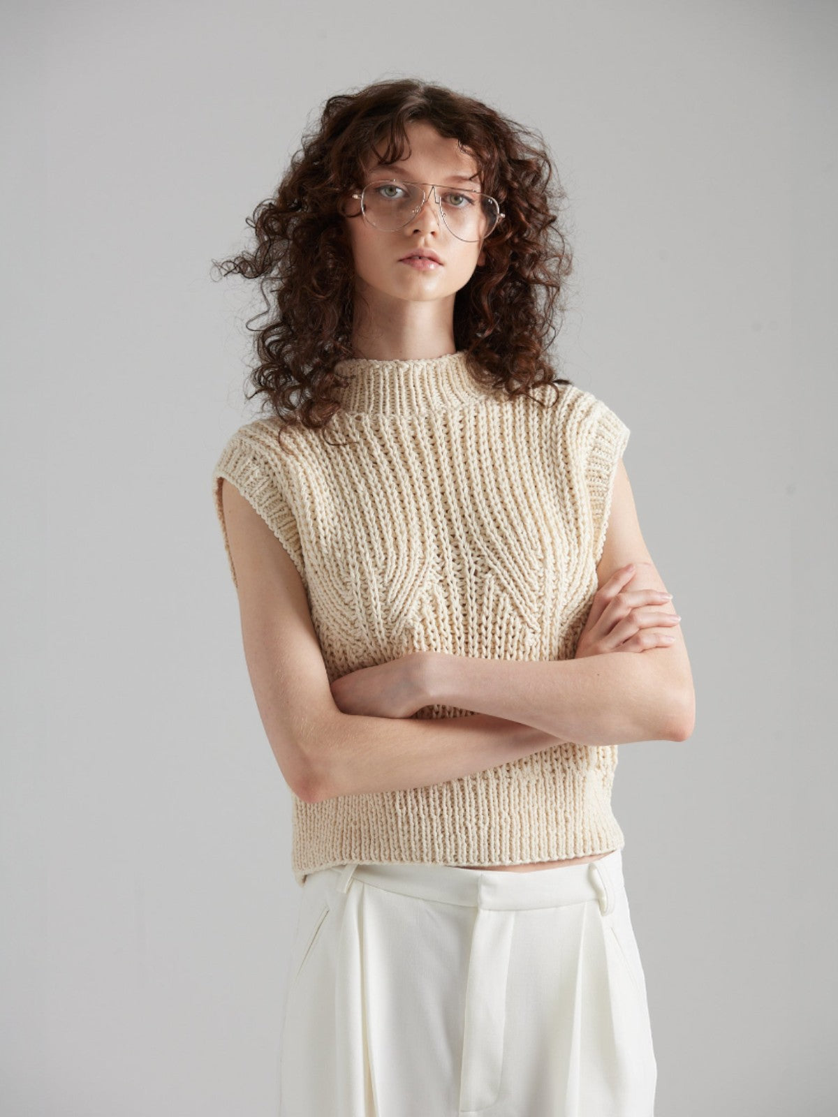 Shell Top | Beige Shell Top | Beige