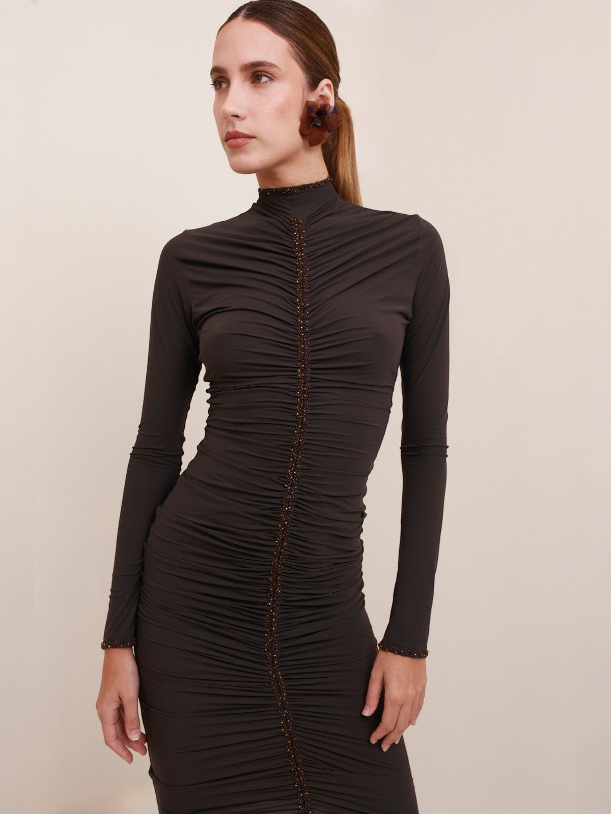 Cassandra Long Sleeve Midi Dress Cassandra Long Sleeve Midi Dress