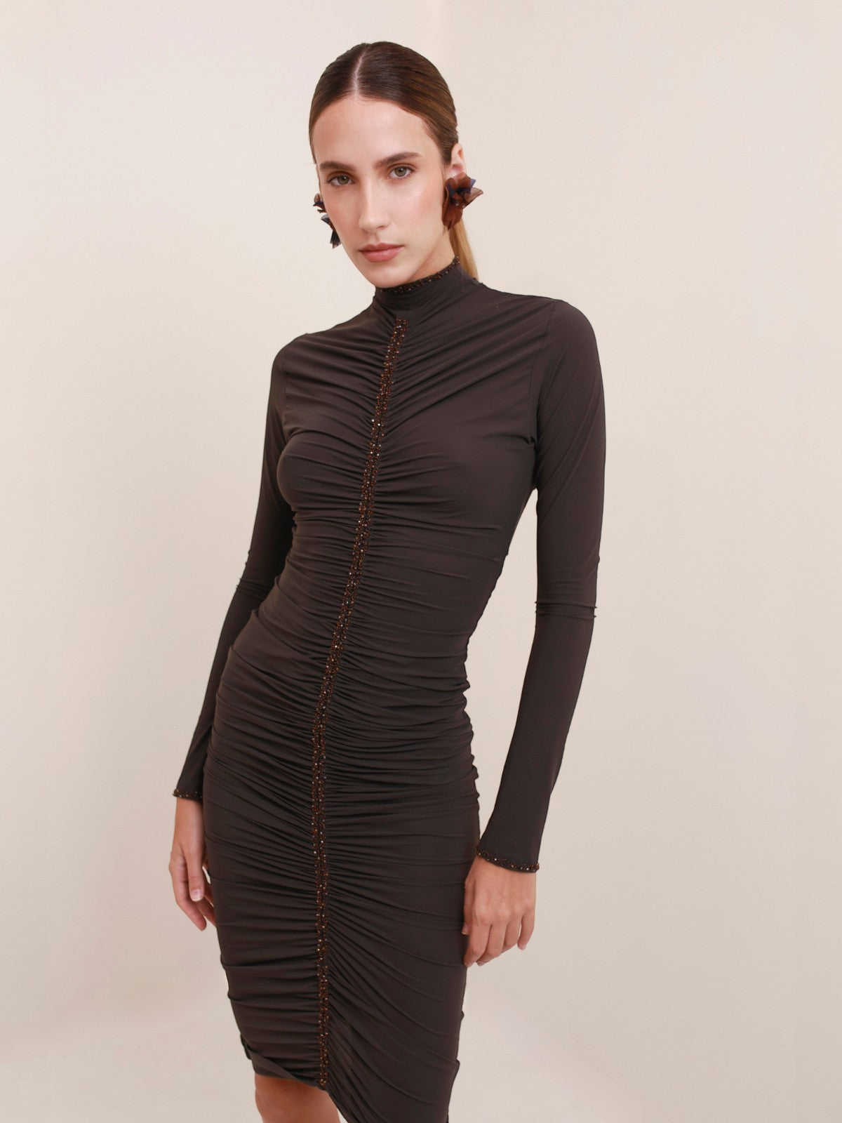 Cassandra Long Sleeve Midi Dress Cassandra Long Sleeve Midi Dress