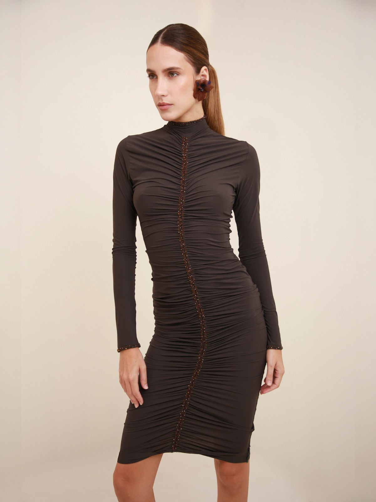 Cassandra Long Sleeve Midi Dress Cassandra Long Sleeve Midi Dress