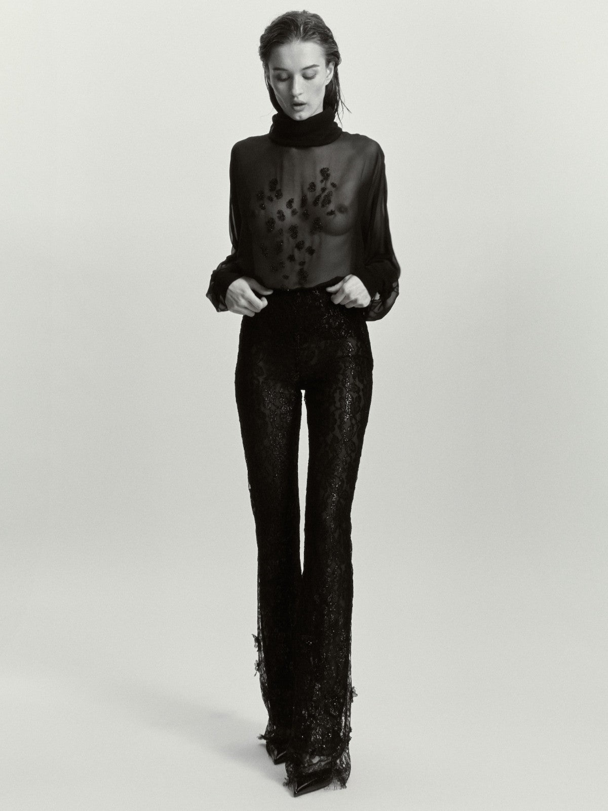 Dusk Sheer Embroidered Blouse Dusk Sheer Embroidered Blouse