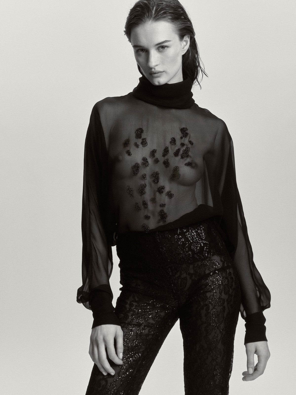 Dusk Sheer Embroidered Blouse Dusk Sheer Embroidered Blouse