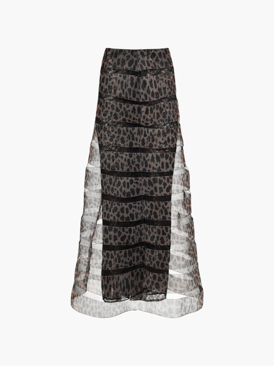 Gold Echo Maxi Skirt