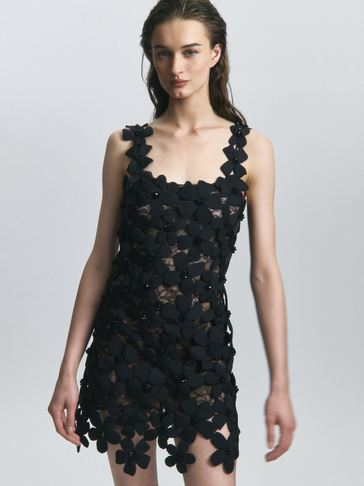 Jardin Mini Dress | Black Jardin Mini Dress | Black