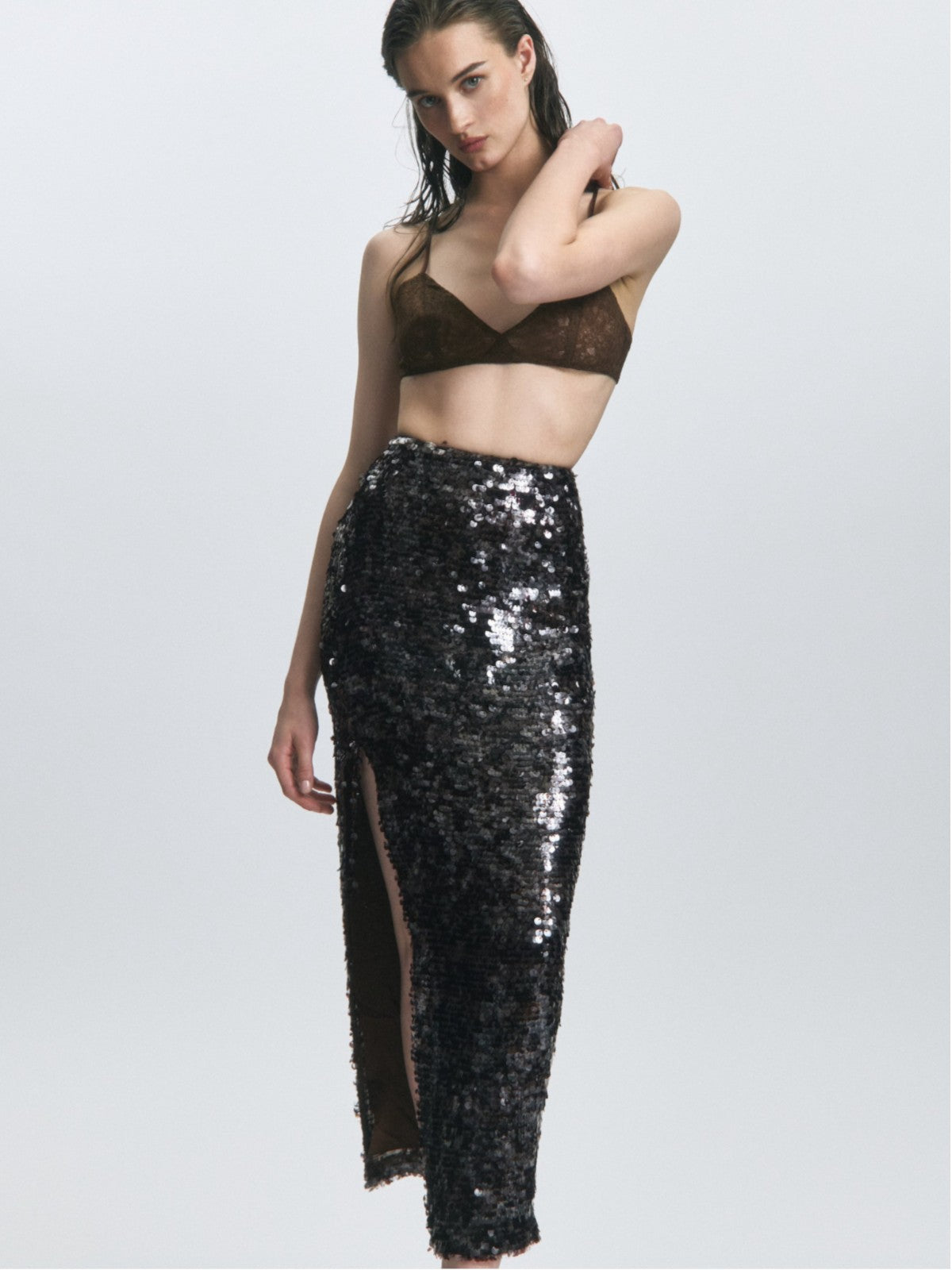 Midnight Oasis Sequin Skirt Midnight Oasis Sequin Skirt