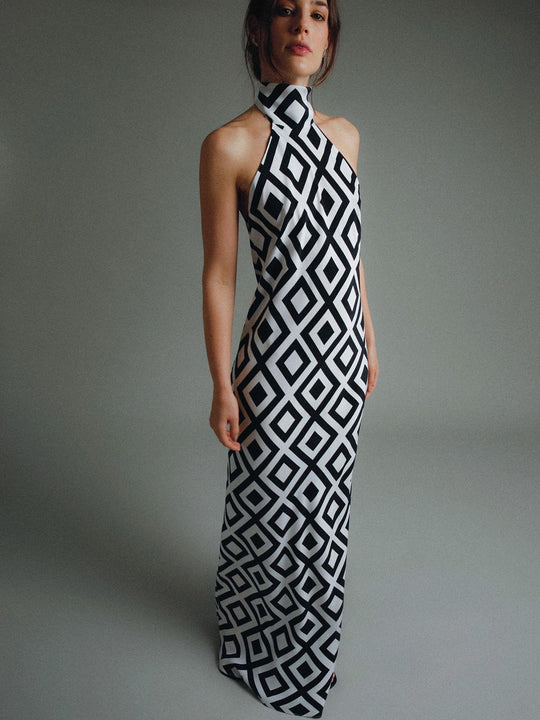 Mikaela Dress | Black Diamond