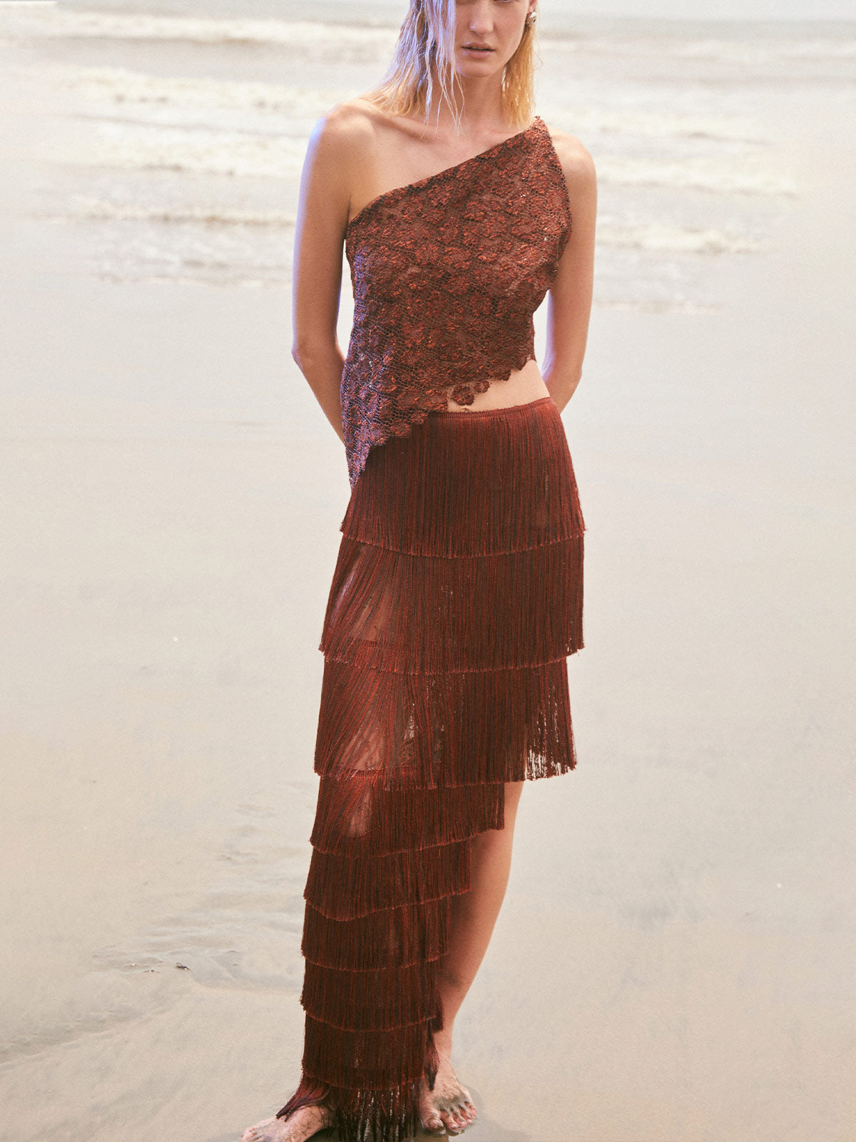 Mocca Fringe Skirt Mocca Fringe Skirt